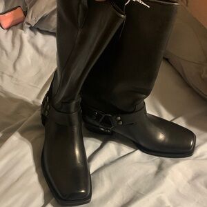 Steve Madden Black Heeled Boots